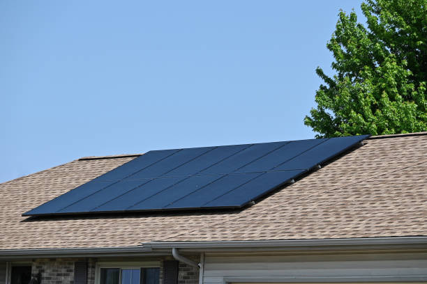 Solar panel service provider in Armadale Solar panels on a ranch-style house